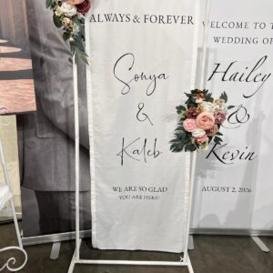 Fabric Wedding Sign 2