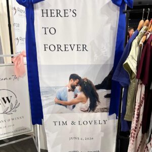 Fabric Wedding Sign